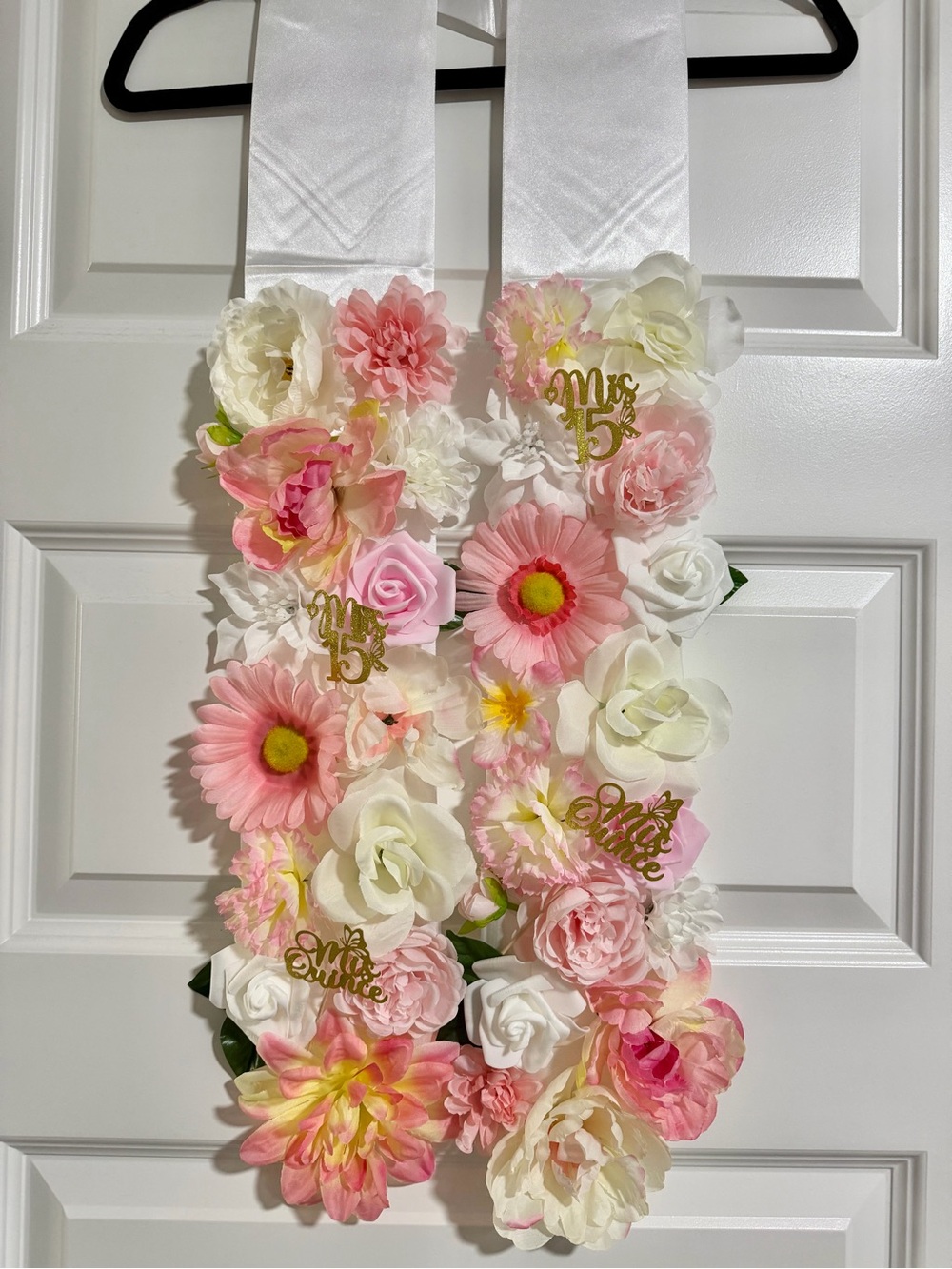 Quince floral sash/ Sunflower floral sash/lei